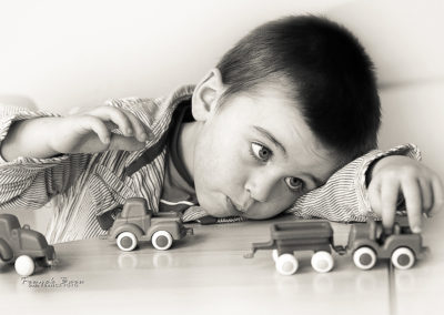 Photo d'enfant Noir et Blanc